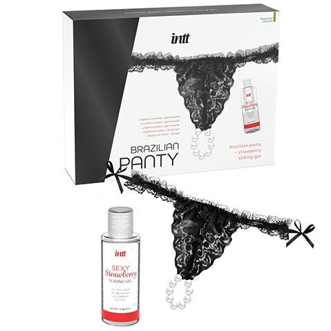 INTT RELEASES - CULOTTE BRÉSILIENNE NOIRE AVEC PERLES ET PAPIER DE VERRE 50 ML