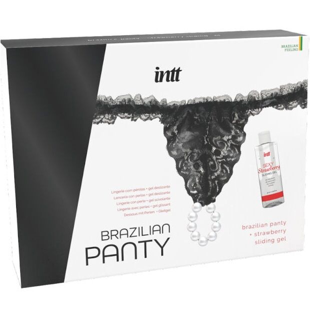 INTT RELEASES - CULOTTE BRÉSILIENNE NOIRE AVEC PERLES ET PAPIER DE VERRE 50 ML