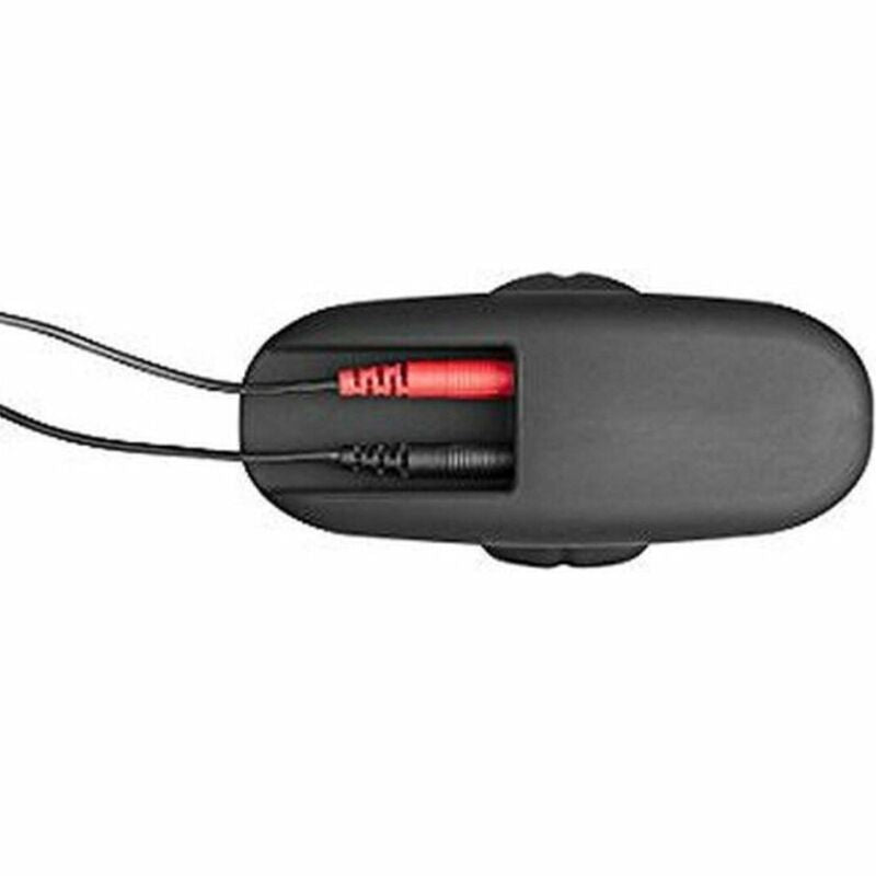 ELECTRASTIM - BUTT PLUG À CULBUTEUR EN SILICONE NOIR GRAND
