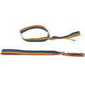 PRIDE - BRACELET À PERLES ARGENTÉES AVEC DRAPEAU LGBT