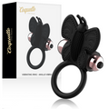 COQUETTE CHIC DESIRE - COCKRING PAPILLON AVEC VIBRATEUR NOIR/OR