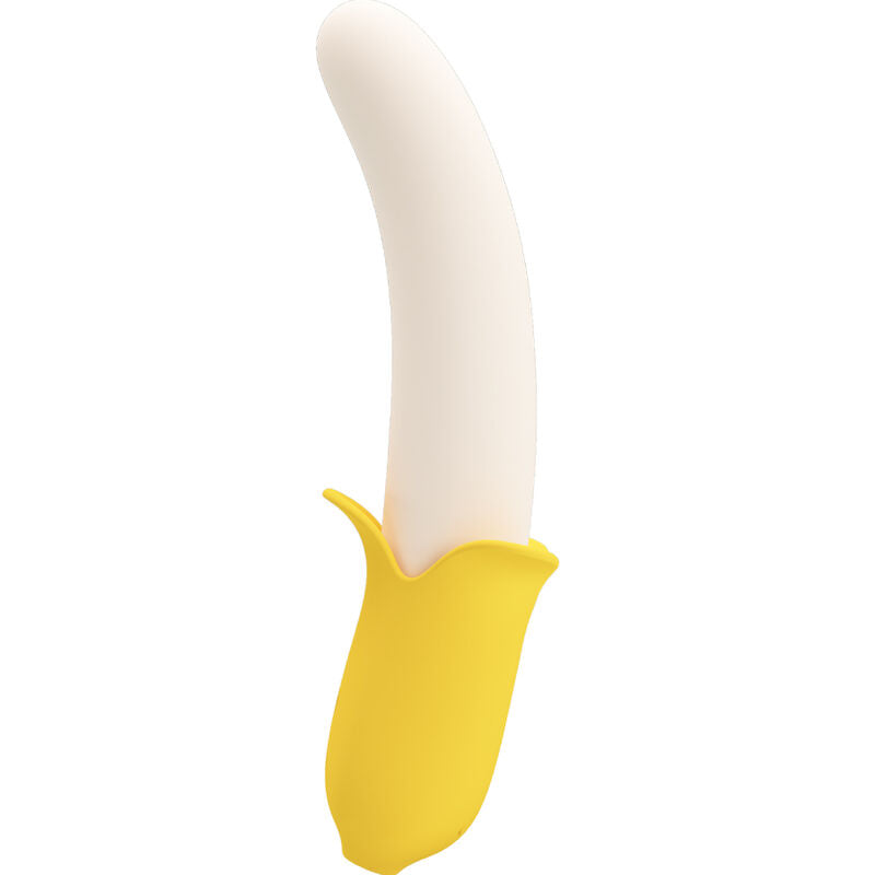 PRETTY LOVE - BANANA GEEK SUPER POWER 7 VIBRATIONS HAUT&BAS SILICONE NOIR