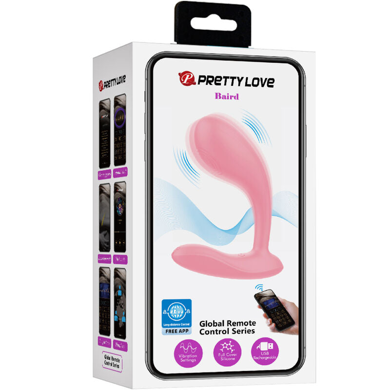 PRETTY LOVE - BAIRD POINT G 12 VIBRATIONS RECHARGEABLE ROSE APP