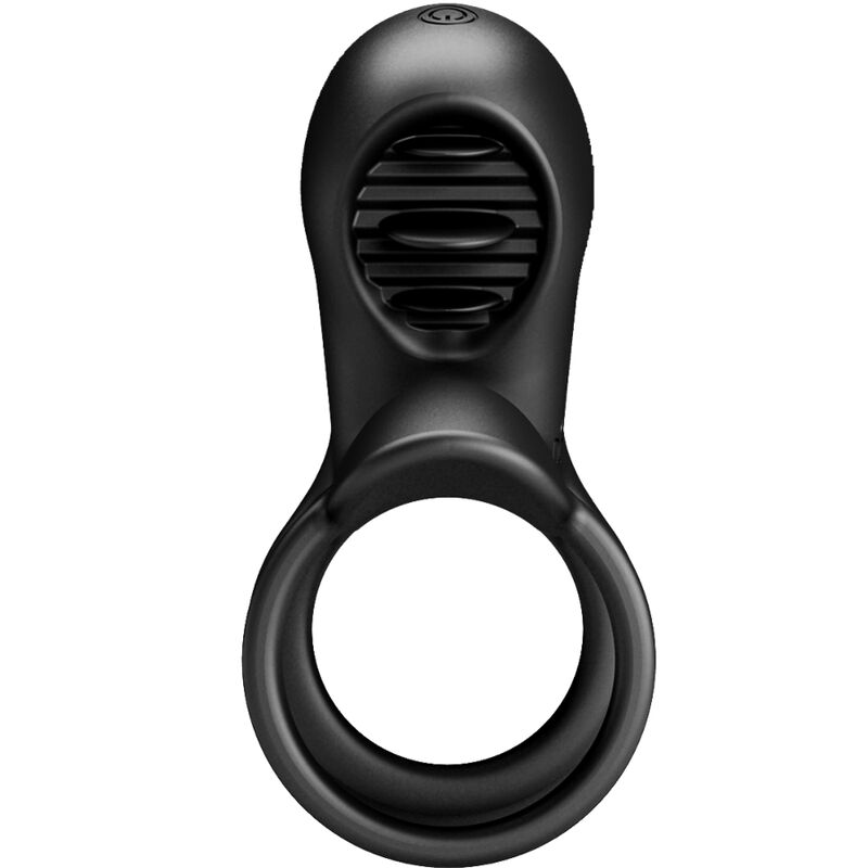 PRETTY LOVE - JAMMY GAINE DE PÉNIS 12 VIBRATIONS AVEC LANGUE EN SILICONE RECHARGEABLE