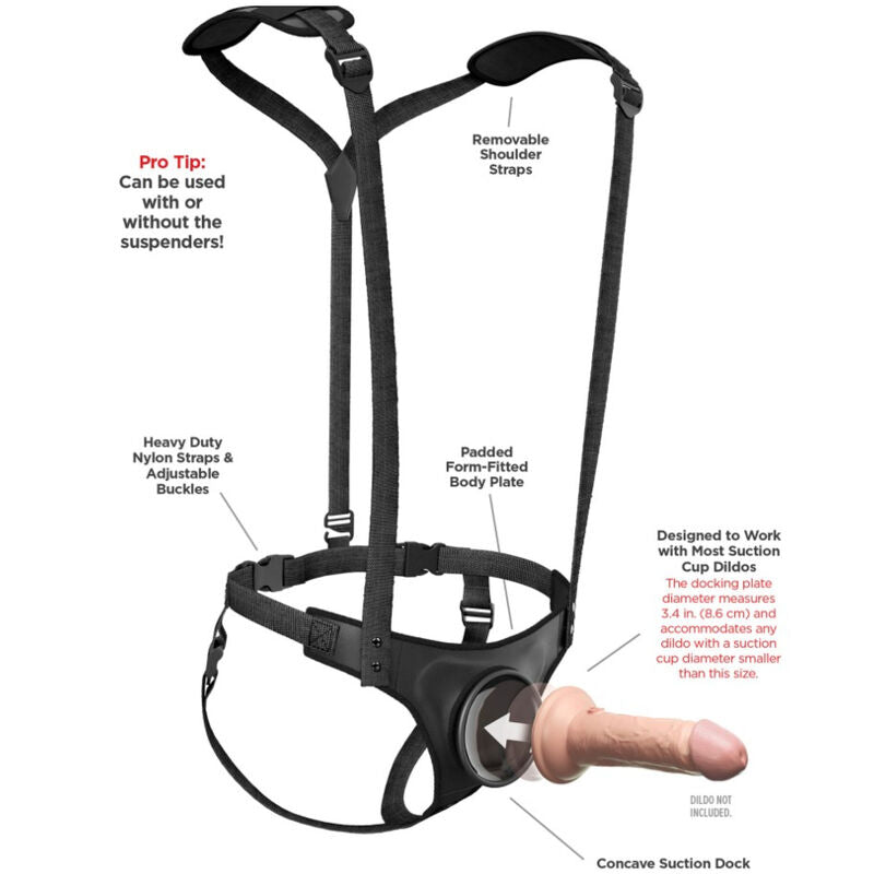 PIPEDREAMS - BRETELLES DE HARNAIS POUR STRAP-ON BODY DOCK