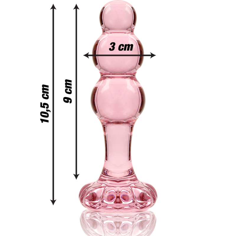 SÉRIE NEBULA PAR IBIZA - MODÈLE 1 BOUCHON EN CRISTAL TRANSPARENT 10,5 CM -O- 3 CM