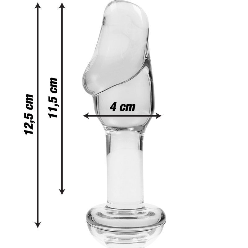 SÉRIE NEBULA PAR IBIZA - MODÈLE 6 PLUGS CRISTAL TRANSPARENT 12.5 CM -O- 4 CM