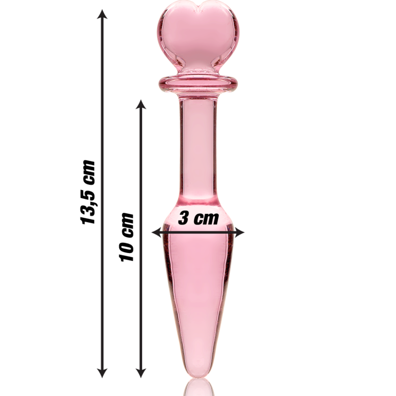 NEBULA SERIES BY IBIZA - MODELO 7 PLUG CRISTAL TRANSPARENTE 13.5 CM -O- 3 CM