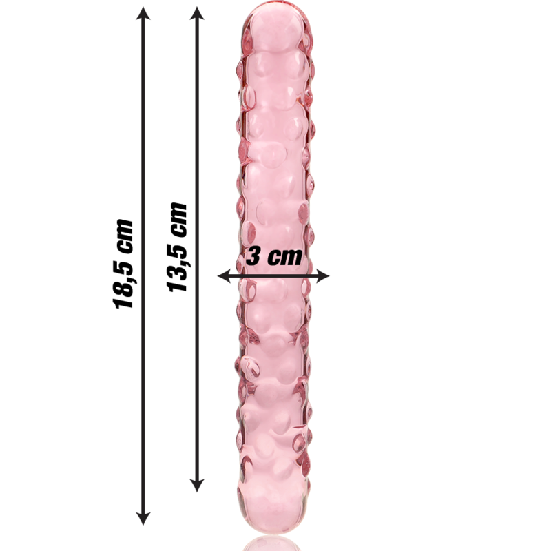 NEBULA SERIES BY IBIZA - MODELO 15 DILDO CRISTAL TRANSPARENTE 18.5 CM -O- 3 CM