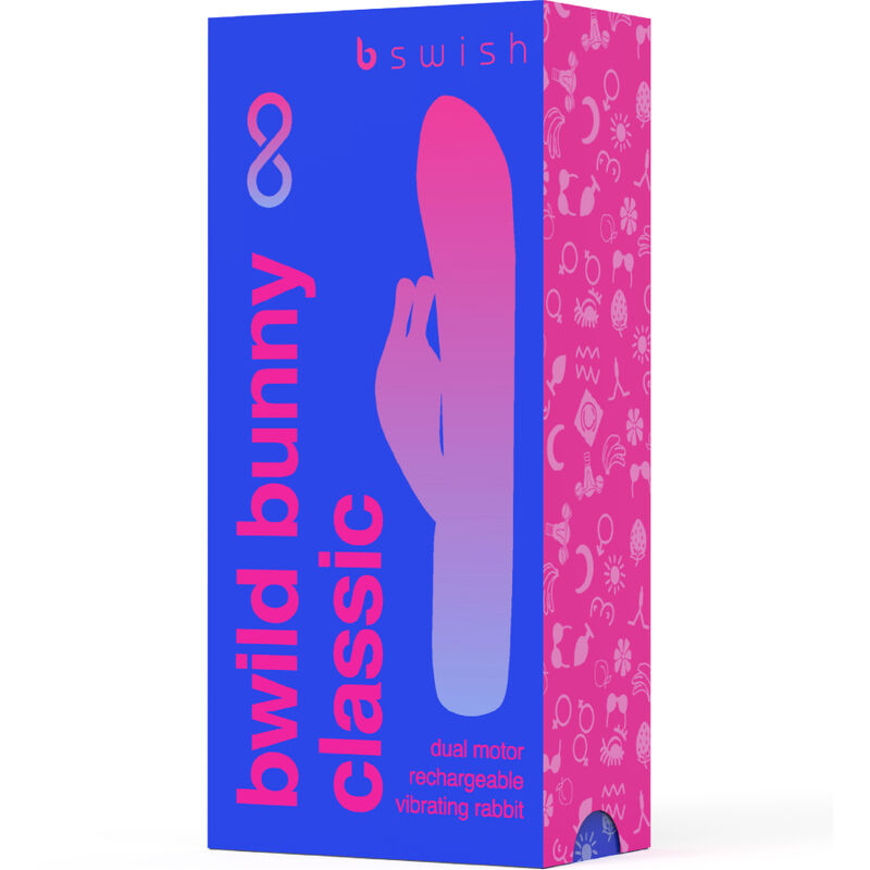 B SWISH - BWILD BUNNY VIBREUR RECHARGEABLE INFINI CLASSIQUE EN SILICONE BLEU