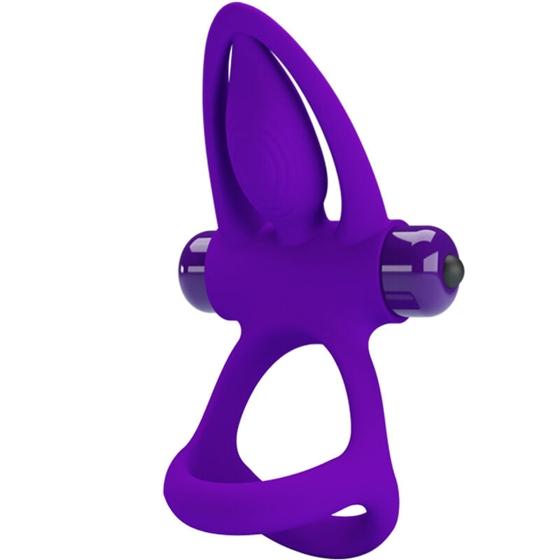 PRETTY LOVE - ANNEAU VIBRANT 10 VIBRATIONS SILICONE VIOLET