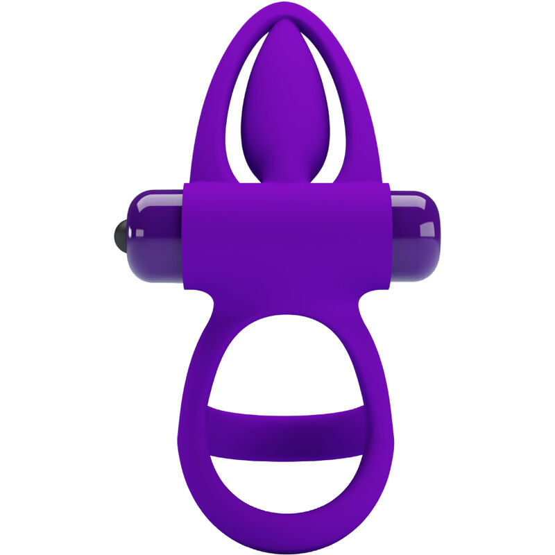 PRETTY LOVE - ANNEAU VIBRANT 10 VIBRATIONS SILICONE VIOLET