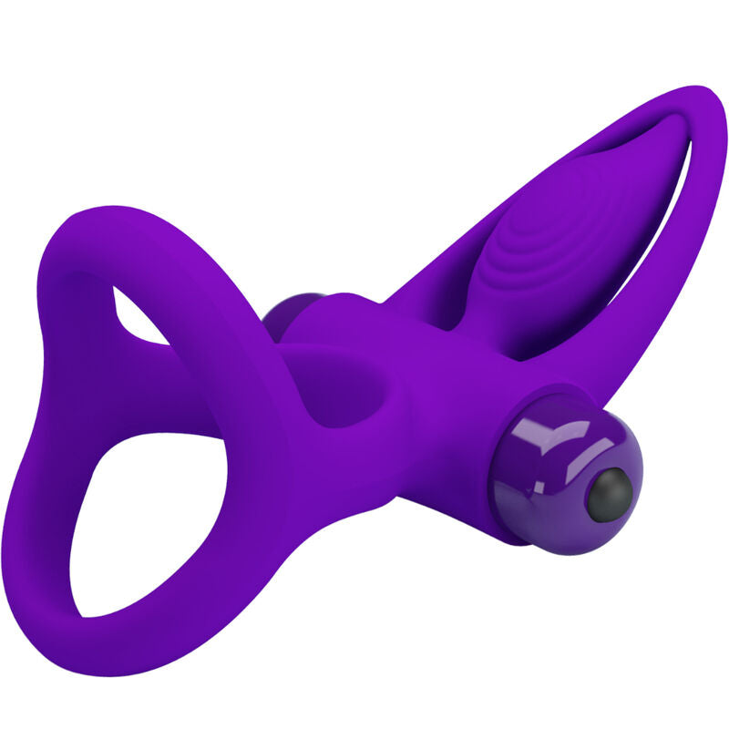 PRETTY LOVE - ANNEAU VIBRANT 10 VIBRATIONS SILICONE VIOLET