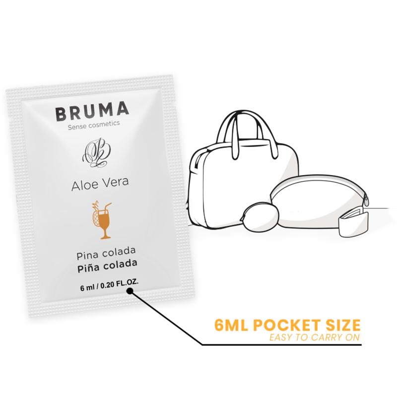 BRUMA - GEL LUBRIFIANT ALOE VERA GOÛT PINA COLADA 6 ML
