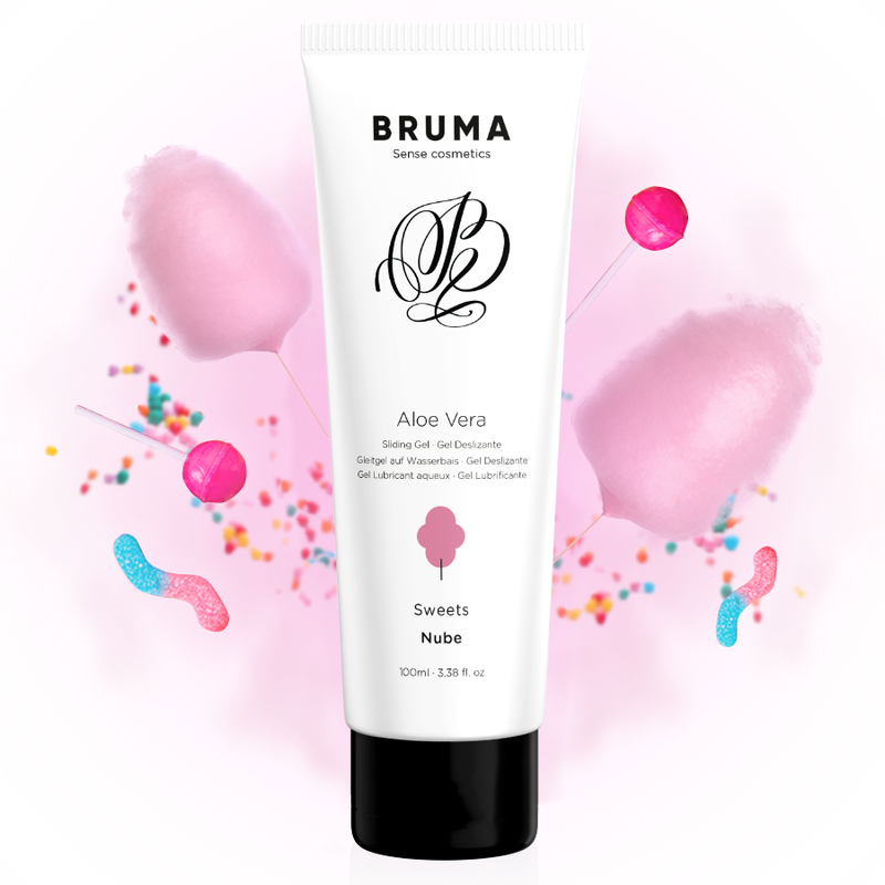 BRUMA - GEL LUBRIFIANT ALOE VERA GOÛT BARBE À PAPA 100 ML