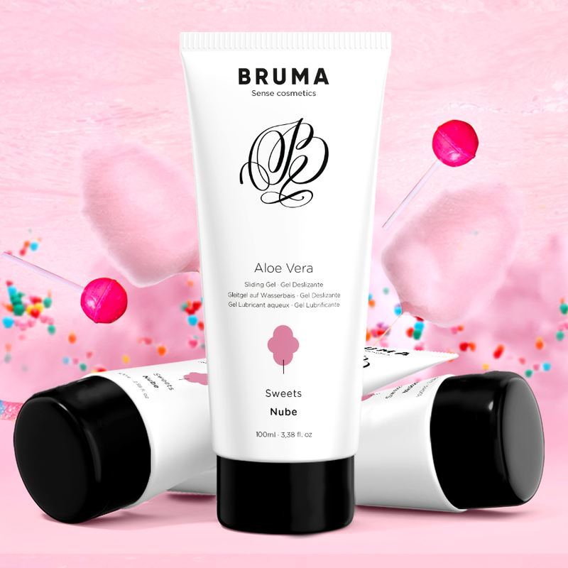 BRUMA - GEL LUBRIFIANT ALOE VERA GOÛT BARBE À PAPA 100 ML