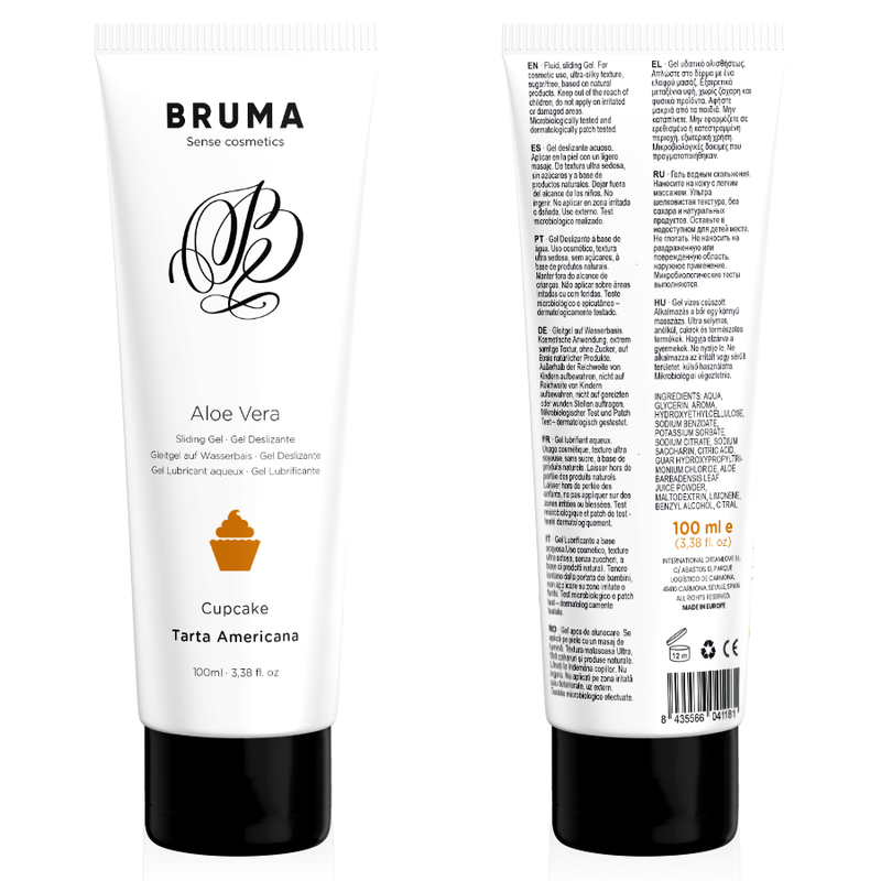 BRUMA - GEL LUBRIFIANT ALOE VERA GOÛT CUPCAKE 100 ML