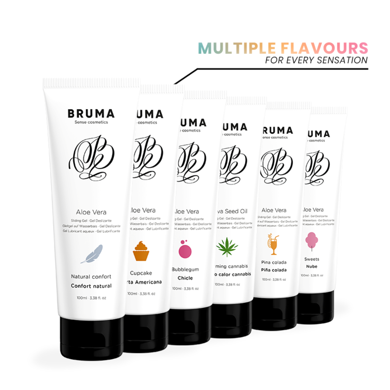 BRUMA - GEL LUBRIFIANT ALOE VERA GOÛT BARBE À PAPA 100 ML