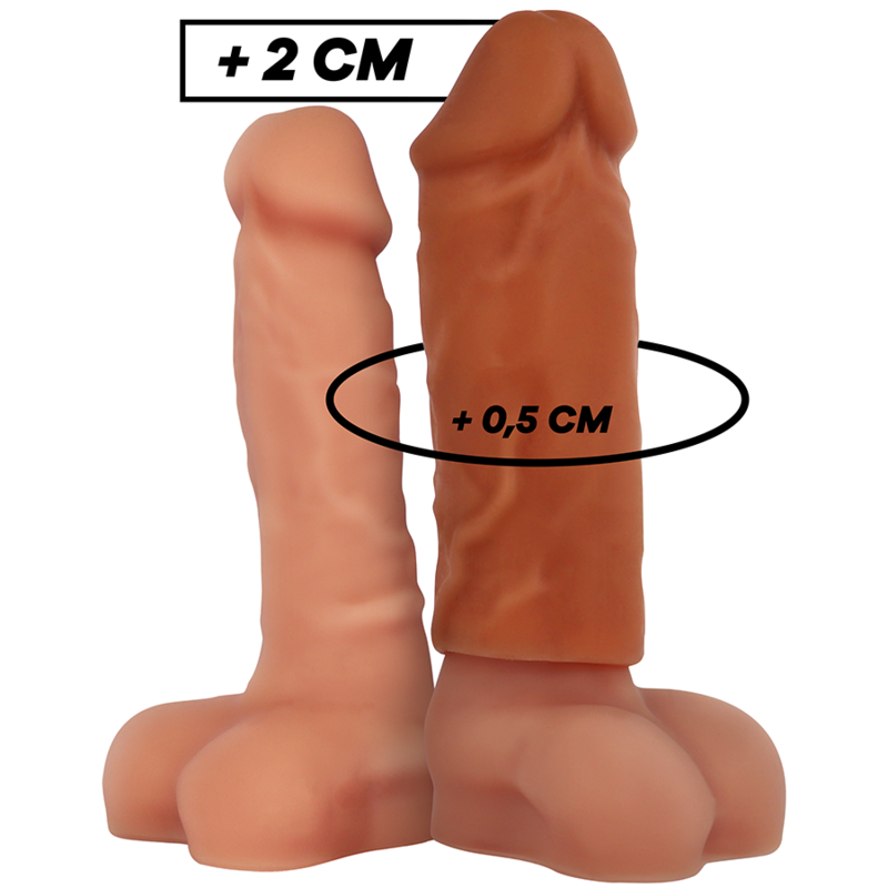 VIRILXL - ALLONGE PÉNIS EN SILICONE LIQUIDE MARRON V3