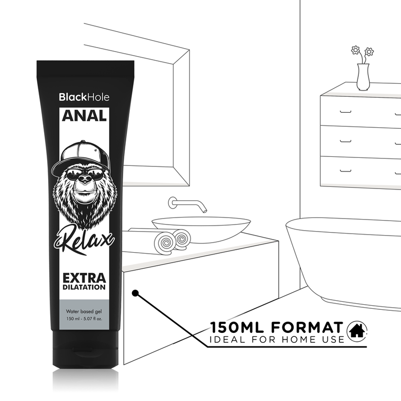 BLACK HOLE - GEL DILATATEUR ANAL À BASE D'EAU 150 ML