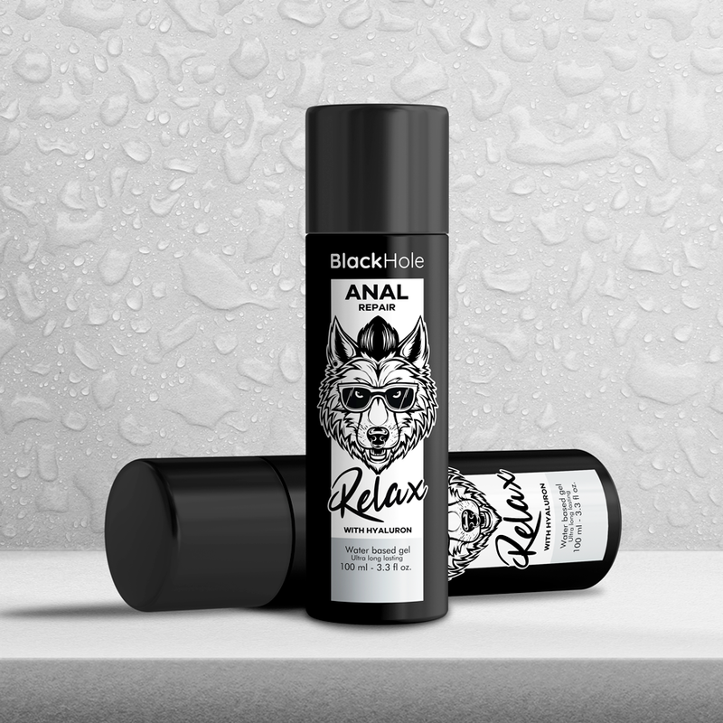 BLACK HOLE - RÉPARATION ANALE RELAXANT À BASE D'EAU AVEC ACIDE HYALURONIQUE 100 ML