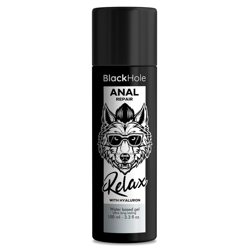 BLACK HOLE - RÉPARATION ANALE RELAXANT À BASE D'EAU AVEC ACIDE HYALURONIQUE 100 ML
