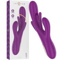 INTENSE - VIBREUR MULTIFONCTION RECHARGEABLE APOLO 7 VIBRATIONS AVEC LANGUE VIBRANTE VIOLETTE