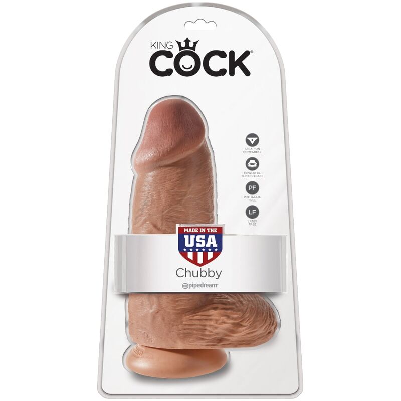 KING COCK - PÉNIS RÉALISTE MOELLEUX 23 CM CARAMEL