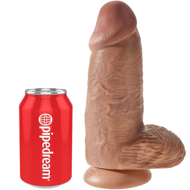 KING COCK - PÉNIS RÉALISTE MOELLEUX 23 CM CARAMEL