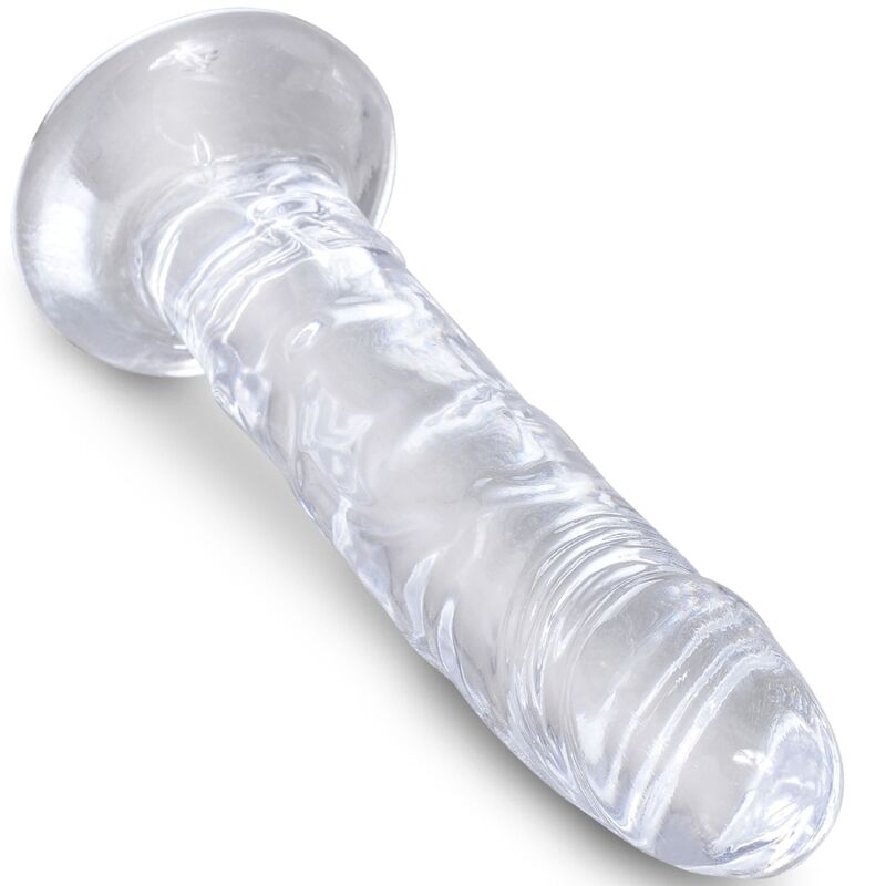 KING COCK - PÉNIS RÉALISTE ET TRANSPARENT 15,5 CM