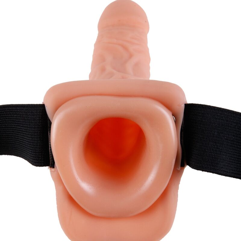 FETISH FANTASY SERIES - HARNAIS AJUSTABLE AVEC TÉLÉCOMMANDE, PÉNIS RÉALISTE AVEC TESTICULES 17,8 CM