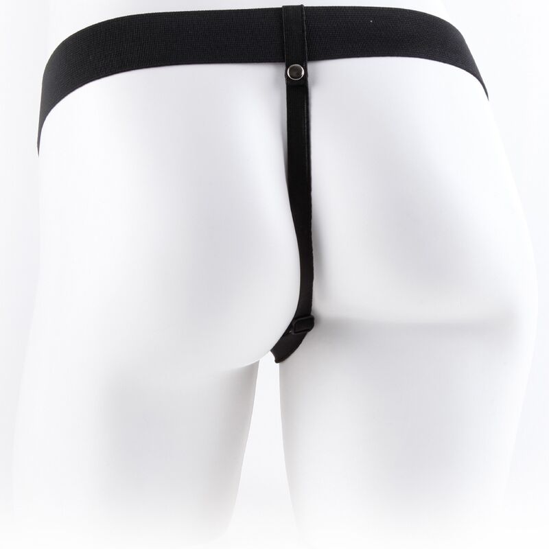 FETISH FANTASY SERIES - HARNAIS AJUSTABLE AVEC TÉLÉCOMMANDE, PÉNIS RÉALISTE AVEC TESTICULES 17,8 CM