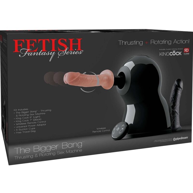 SÉRIE FETISH FANTASY - SEX MACHINE, BIGGER BANG, ROTATION ET POUSSER