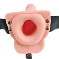SÉRIE FETISH FANTASY - HARNAIS RÉGLABLE AVEC TÉLÉCOMMANDE, PÉNIS RÉALISTE AVEC TESTICULES RECHARGEABLES ET VIBREUR 15 CM