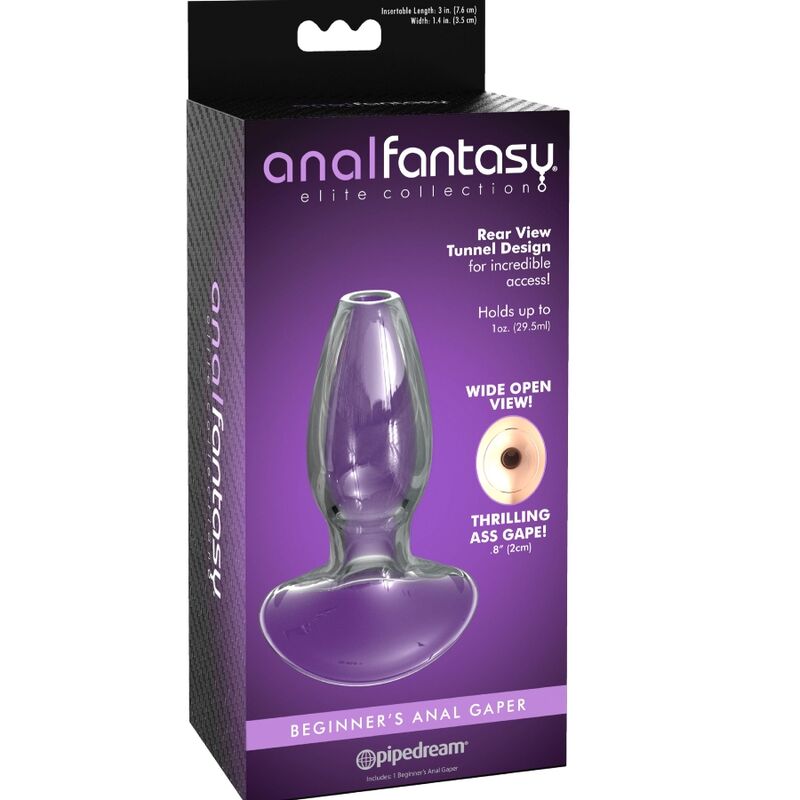 ANAL FANTASY ELITE COLLECTION - DILATATEUR ANAL ÉCARTEUR POUR DÉBUTANTS, TAILLE CRISTAL S