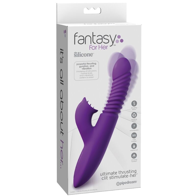FANTASY FOR HER - STIMULATEUR CLITORIDIEN AVEC FONCTIONS D'OSCILLATION CHAUFFANTE ET DE VIBRATION VIOLETTE