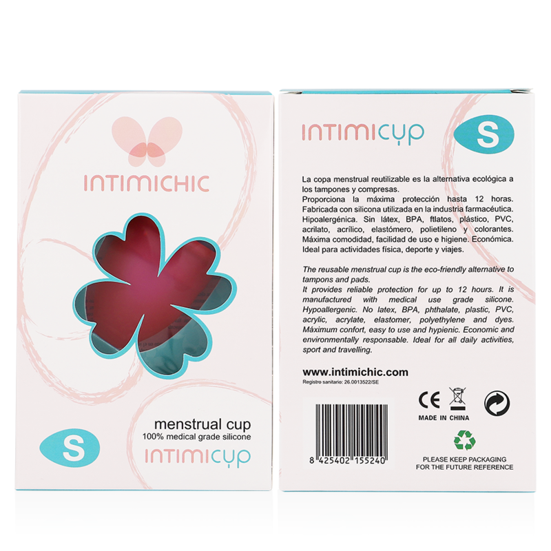 INTIMICHIC - COUPE MENSTRUELLE SILICONE MÉDICAL - TAILLE S