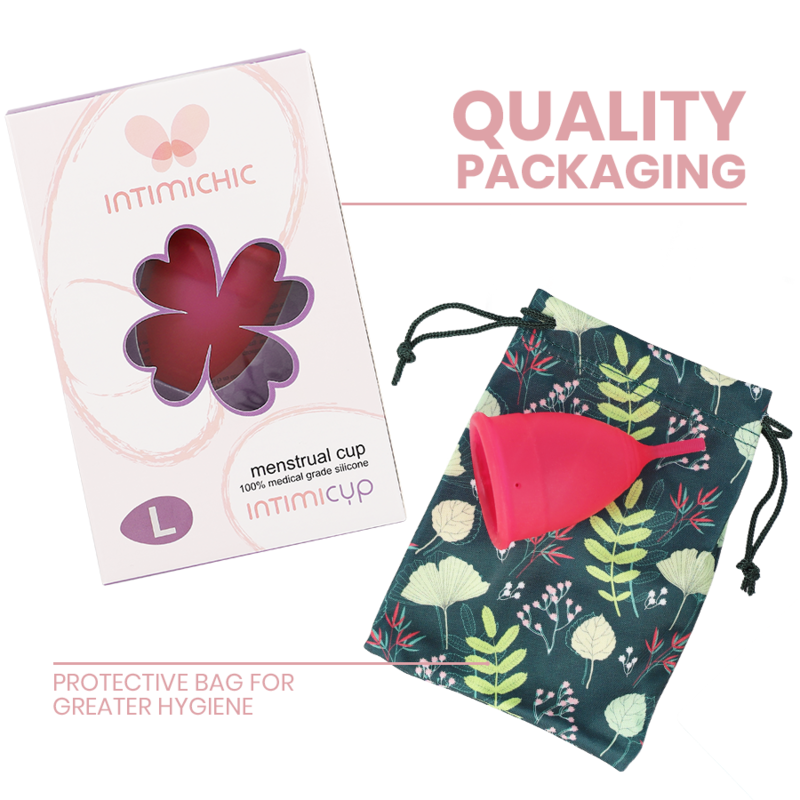 INTIMICHIC - COUPE MENSTRUELLE EN SILICONE MÉDICAL - TAILLE L