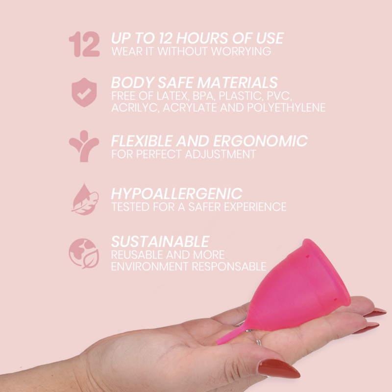 INTIMICHIC - COUPE MENSTRUELLE EN SILICONE MÉDICAL - TAILLE L