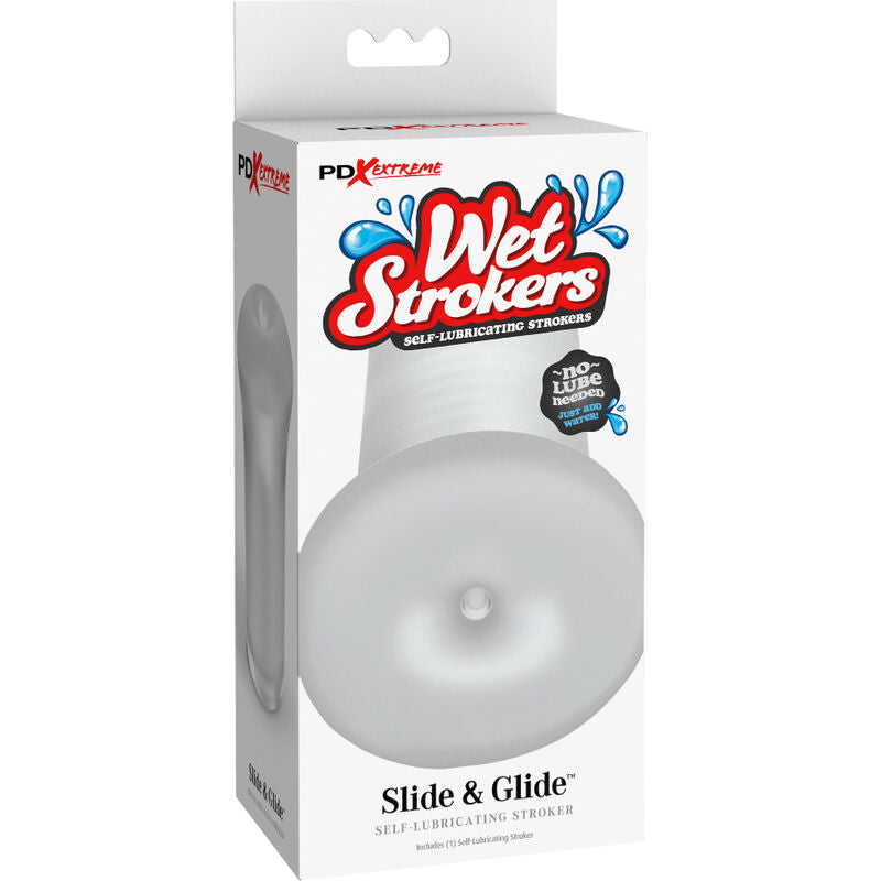 FETISH FANTASY EXTREME - MASTURBATEUR EN SILICONE TRANSPARENT SLIDE & GLIDE POUR HOMMES