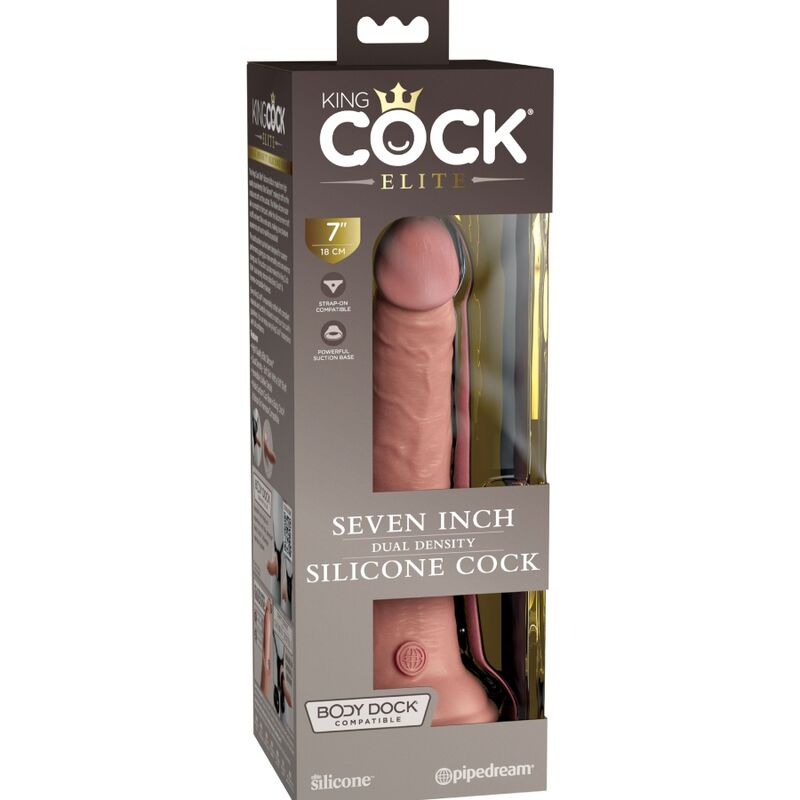 KING COCK - DILDO EN SILICONE HYPER RÉALISTE DE 17,8 CM