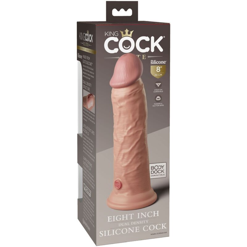 KING COCK - DILDO EN SILICONE HYPER RÉALISTE 20.3 CM