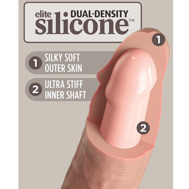 KING COCK - DILDO EN SILICONE HYPER RÉALISTE 20.3 CM