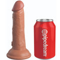 KING COCK - DILDO RÉALISTE ÉLITE AVEC VIBRATION ET SILICONE 15.2 CM CARAMEL