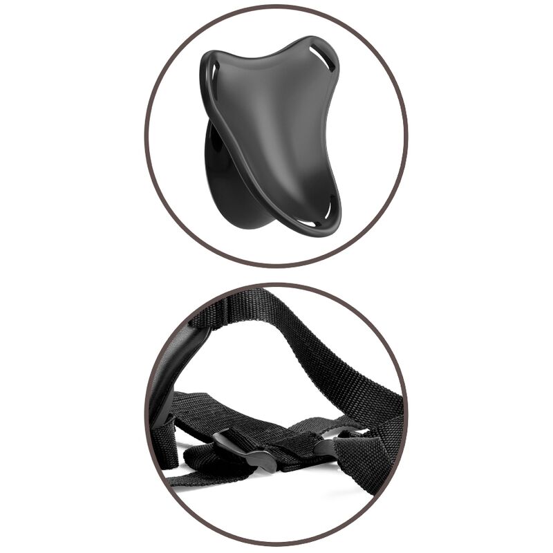 KING COCK - HARNAIS ÉLITE RÉGLABLE AVEC GODEMICHET 15.2 CM POUR DÉBUTANTS