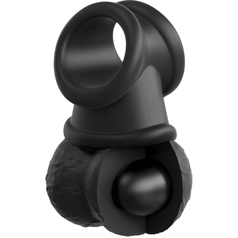 KING COCK - HARNAIS AJUSTABLE DE LUXE ÉLITE ANNEAU AVEC TESTICULES & DILDO 20.3 CM
