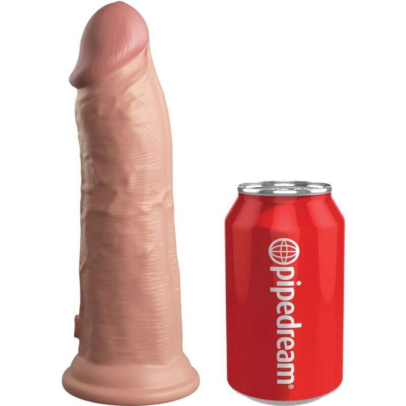 KING COCK - HARNAIS AJUSTABLE DE LUXE ÉLITE ANNEAU AVEC TESTICULES & DILDO 20.3 CM