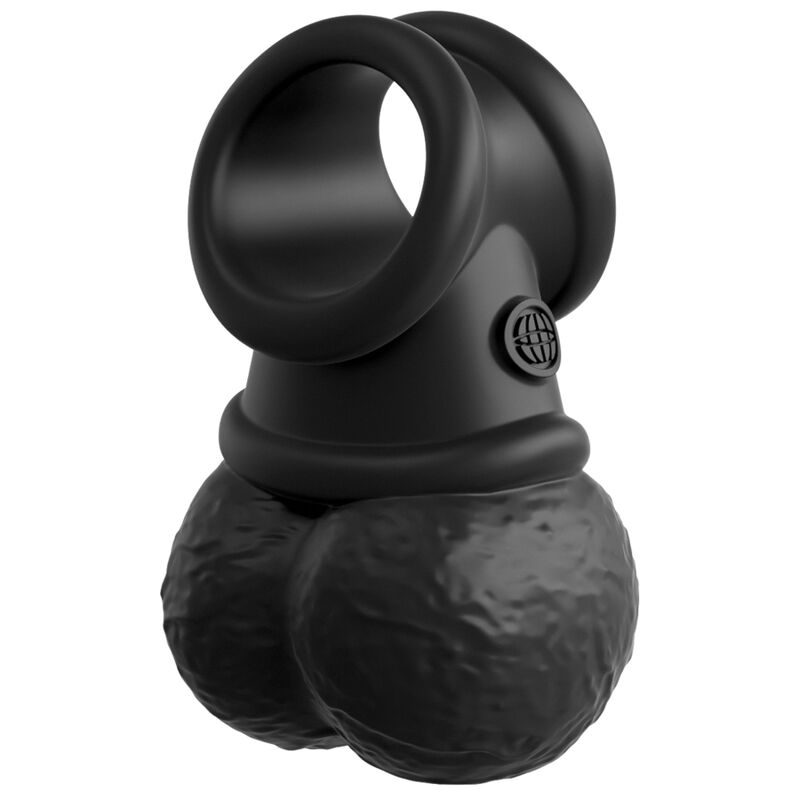 KING COCK - HARNAIS AJUSTABLE DE LUXE ÉLITE ANNEAU AVEC TESTICULES & DILDO 20.3 CM