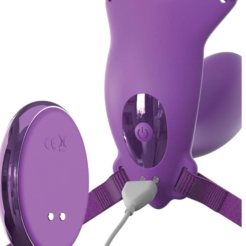 FANTASY FOR HER - HARNAIS PAPILLON POINT G AVEC VIBRATEUR, RECHARGEABLE ET TÉLÉCOMMANDE VIOLETTE