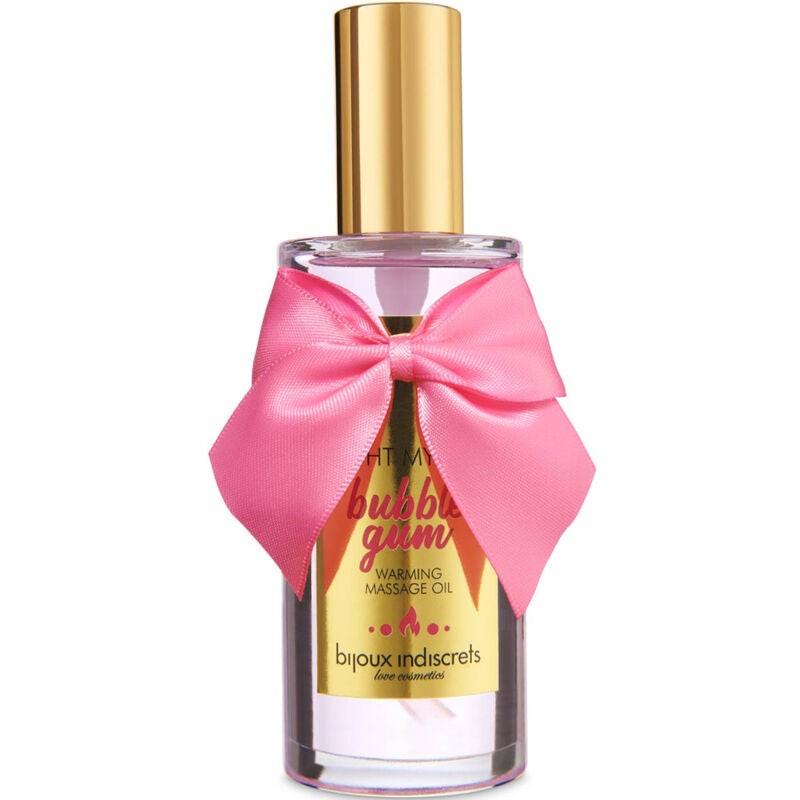 BIJOUX - INDISCRETS HUILE DE MASSAGE LIGHT MY FIRE EFFET CHAUFFANT GOÛT CHEWING-GUM